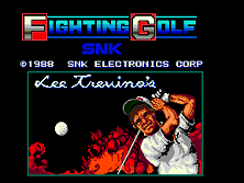 Fighting Golf title screen