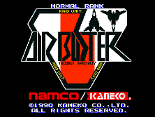 Air Buster title screen