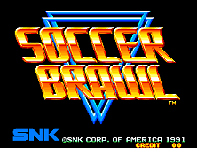 Soccer Brawl title screen