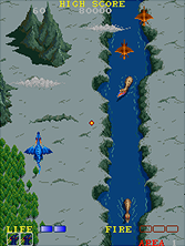 Dragon Spirit gameplay screen shot