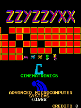 Zzyzzyxx title screen