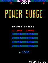 Power Surge title screen