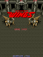 Legendary Wings title screen