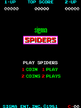Spiders title screen