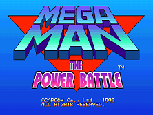 Megaman: The Power Battle title screen