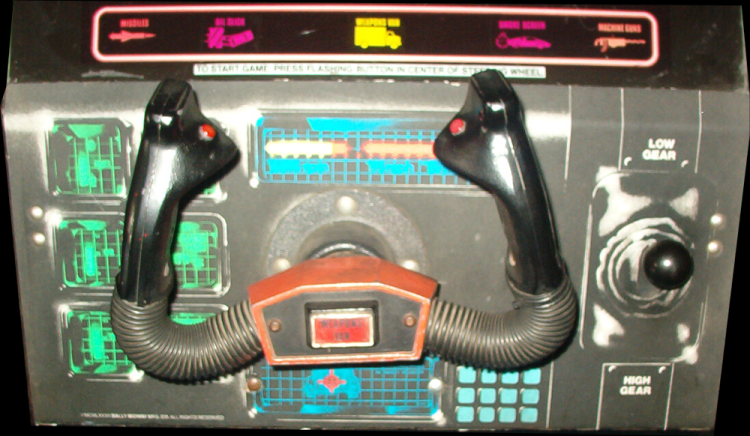 Spy Hunter control panel