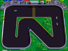 Super Sprint gameplay screen shot