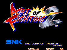 Art of Fighting 2 title screen