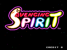 Avenging Spirit title screen