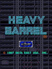 Heavy Barrel title screen