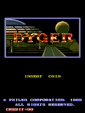 Dyger title screen