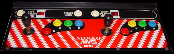 Quiz King of Fighters control panel