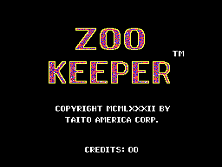 Zoo Keeper title screen
