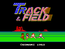 Track & Field title screen