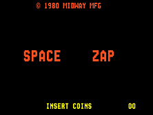 Space Zap title screen