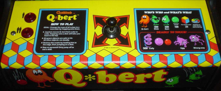 Q*Bert control panel