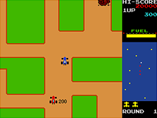 Rally-X gameplay screen shot