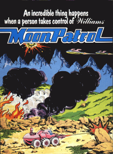 Moon Patrol promotional flyer