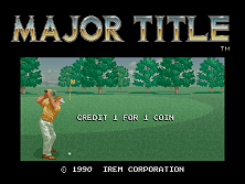 Major Title title screen