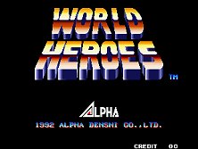 World Heroes title screen