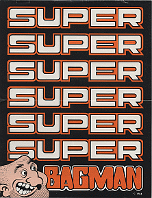 Super Bagman promotional flyer