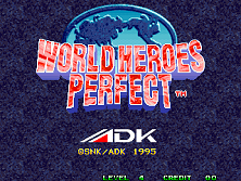 World Heroes Perfect title screen