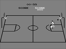 Atari Basketball gameplay screen shot