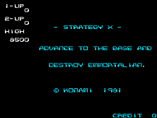 Strategy X title screen