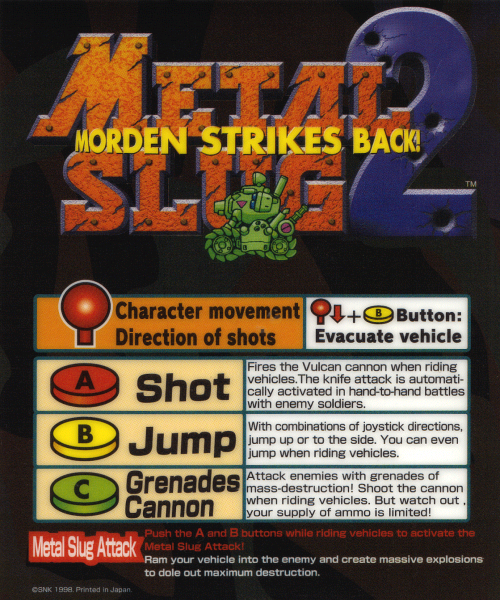 Metal Slug 2 marquee