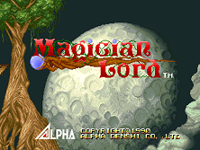 Magician Lord title screen