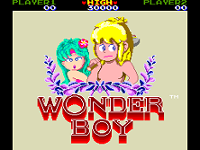 Wonder Boy title screen