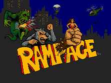 Rampage title screen