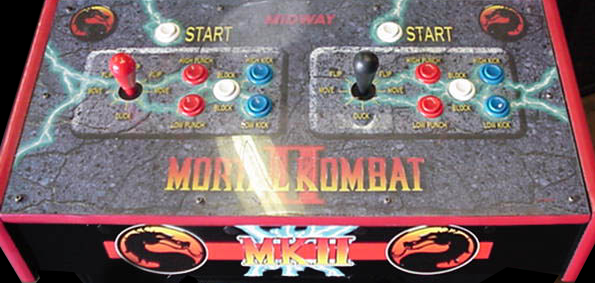Mortal Kombat 2 control panel
