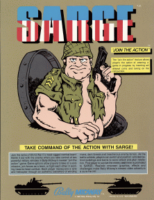 Sarge promotional flyer
