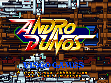 Andro Dunos title screen