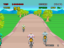 Enduro Racer gameplay screen shot