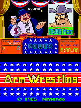 Arm Wrestling title screen