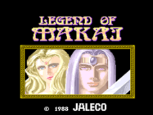 Legend of Makai title screen