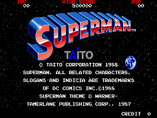 Superman title screen