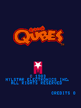 Q*Bert Qubes title screen