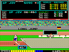 Track & Field gameplay screen shot