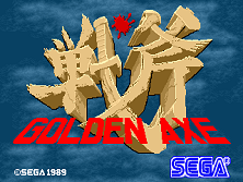 Golden Axe title screen