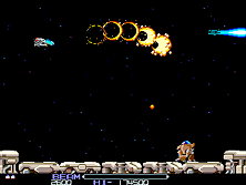 R-Type gameplay screen shot