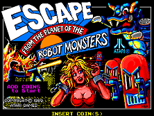 Escape from the Planet of the Robot Monsters title screen