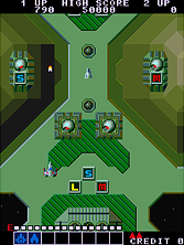 Alpha Mission (ASO - Armored Scrum Object) gameplay screen shot