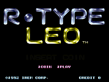 R-Type Leo title screen