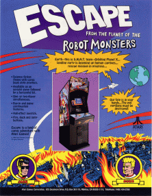 Escape from the Planet of the Robot Monsters promotional flyer