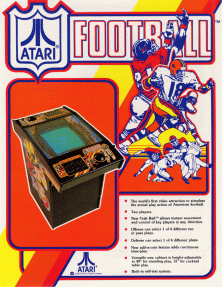 Atari Football promotional flyer