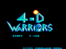 4-D Warriors title screen