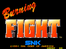 Burning Fight title screen